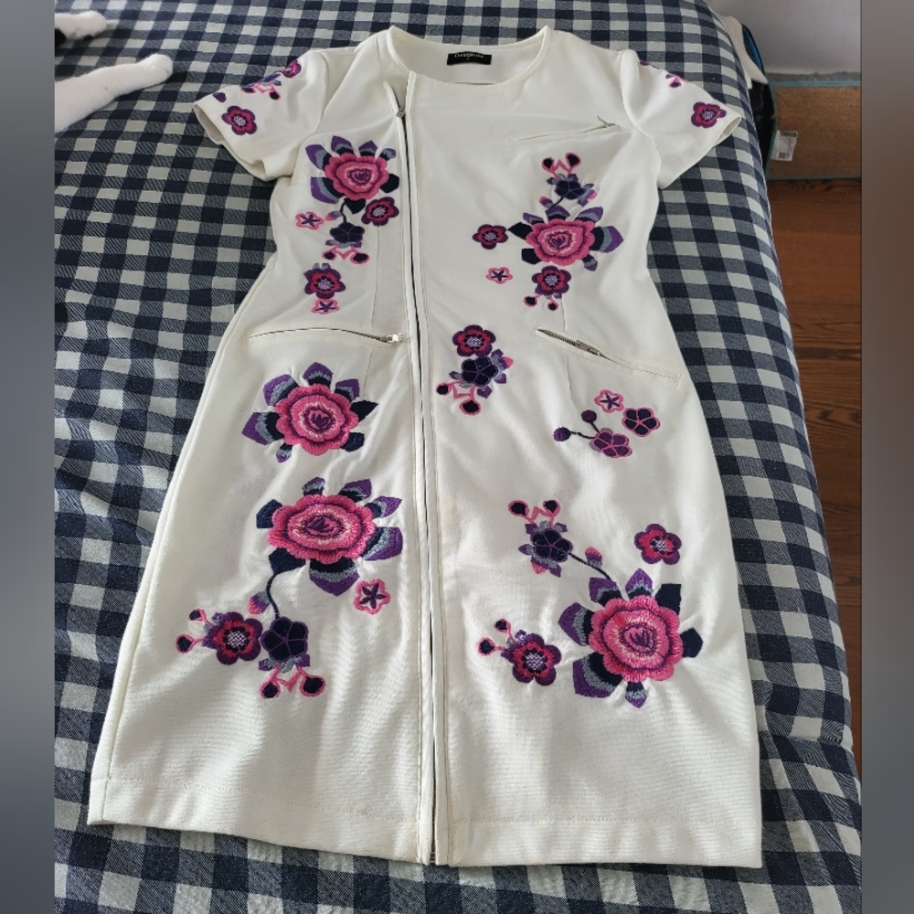 White floral dress